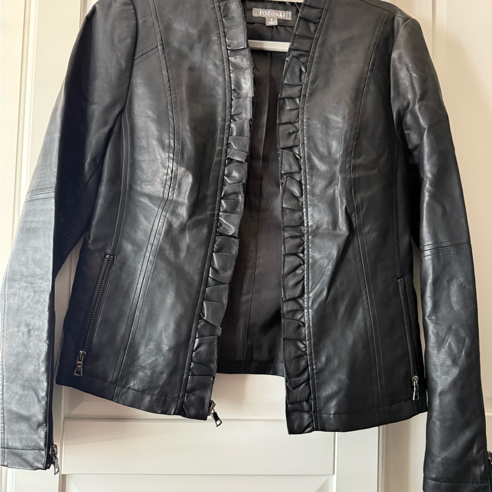 Roz & Ali Black Leather Motorcycle Jacket